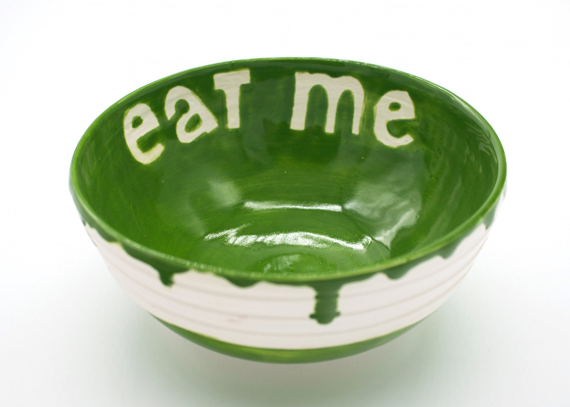 Eat Me Bowl (Green/Textured)- View 1