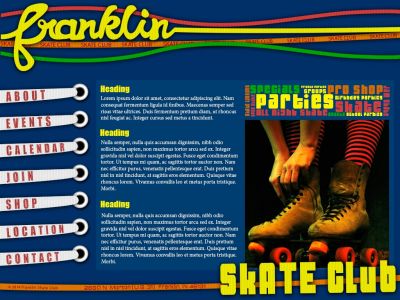 Franklin Skate Website concept