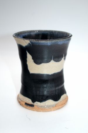 Black And Beige Tall Vase (4)