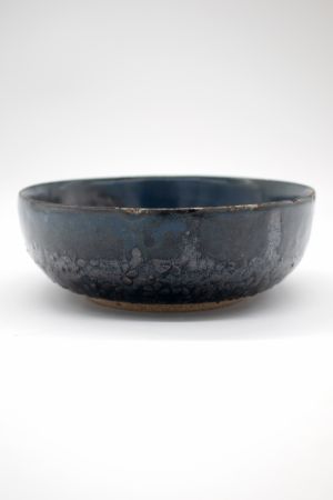 Blue And Black Textured Bowl (4)