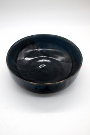 Blue And Black Textured Bowl (5)