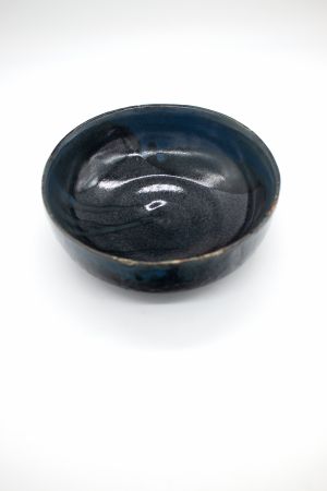 Blue And Black Textured Bowl (6)