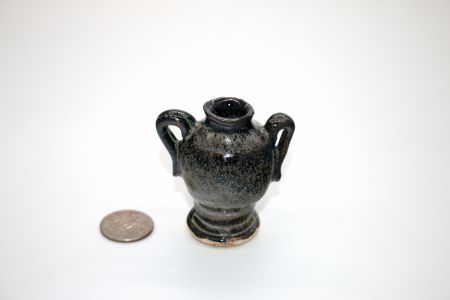 Minature Speckled Black Vase (2)