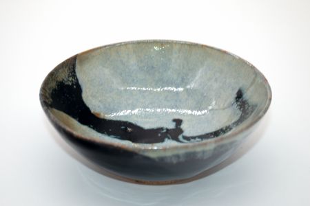 Rustic Black And Blue Bowl (17)