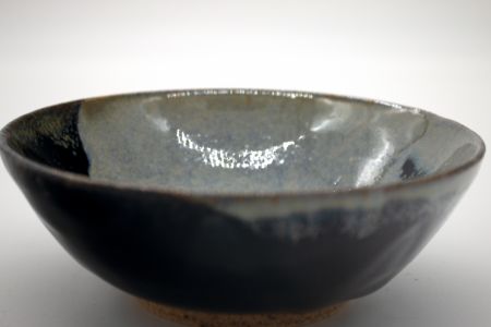 Rustic Black And Blue Bowl (20)