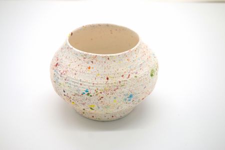 Rainbow Speckled Vase View 1