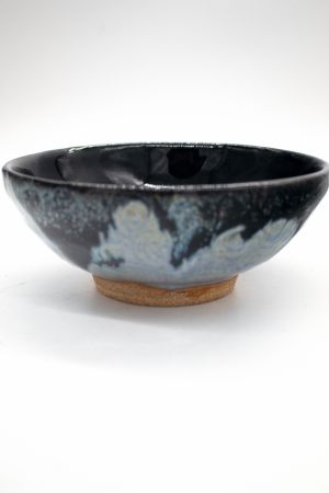 Swirl Texture Black And Blue Bowl (1)